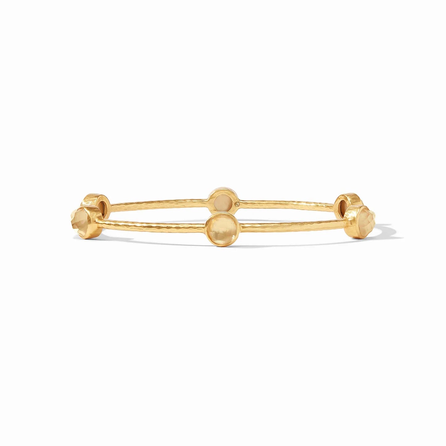 Julie Vos Milano Luxe Bangle Iridescent Champagne Medium