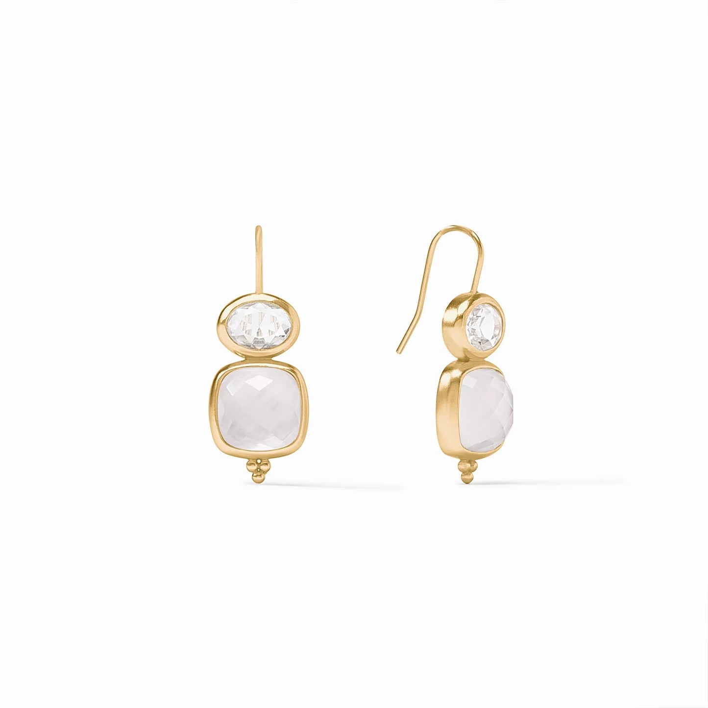 Julie Vos Kaleidoscope Earring Iridescent Clear Crystal