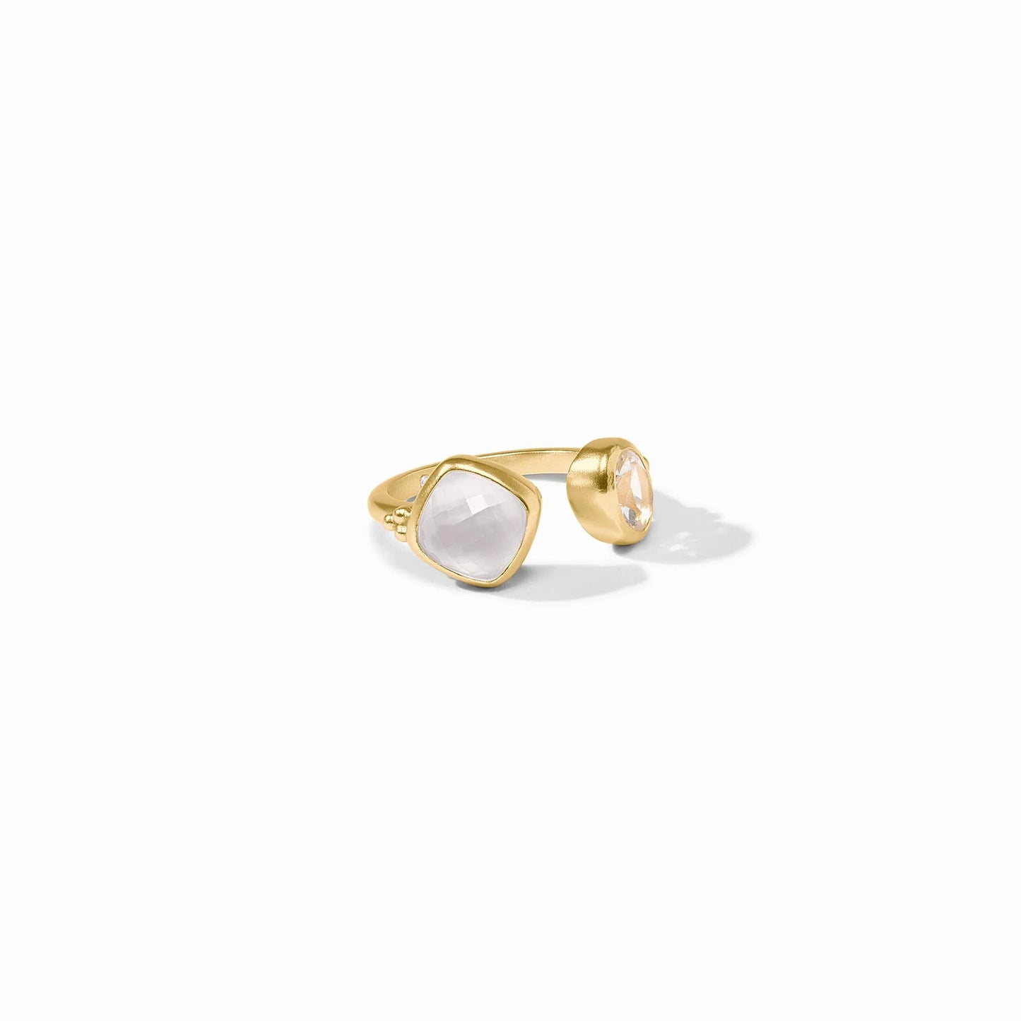 Julie Vos Kaleidoscope Ring Iridescent Clear Crystal