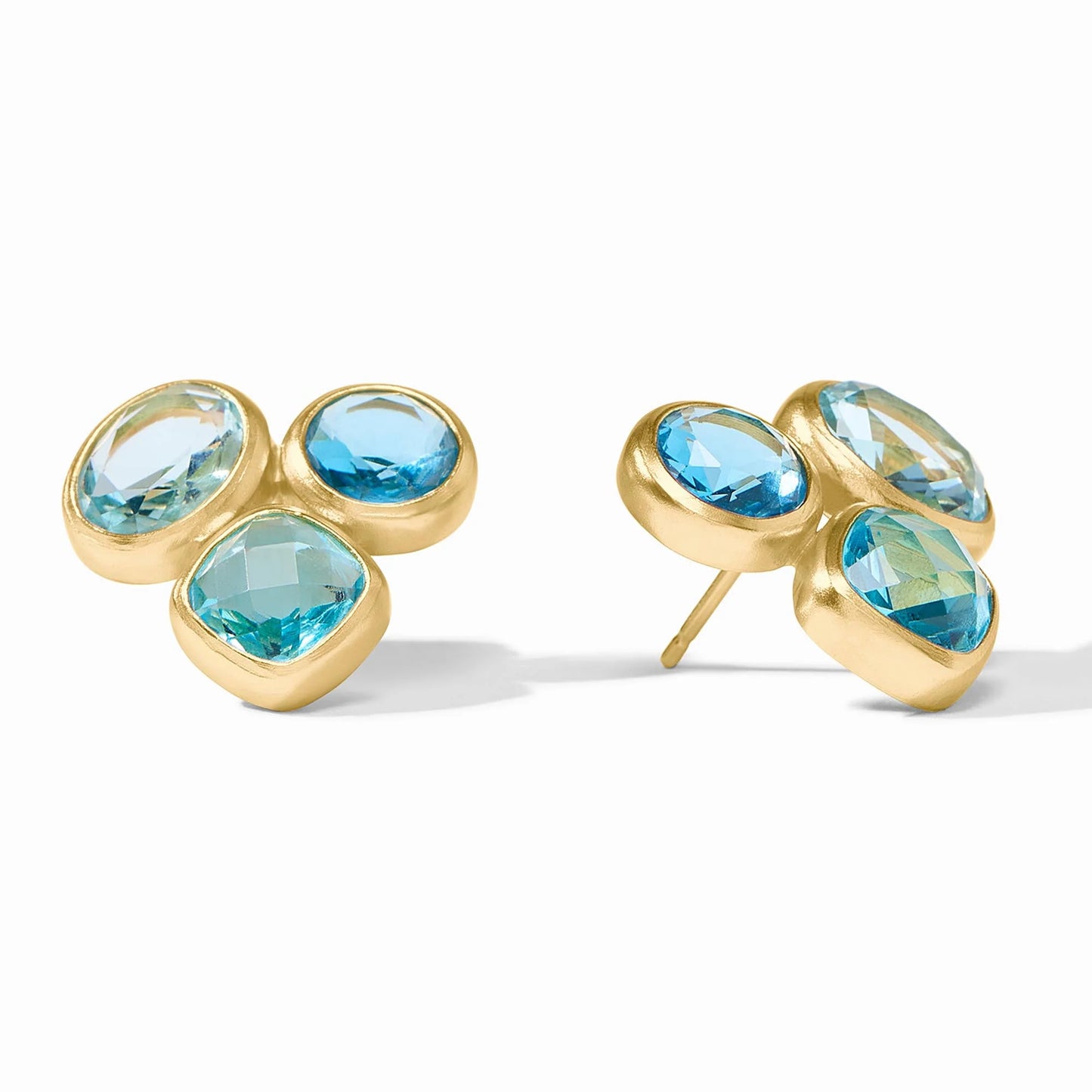 Julie Vos Kaleidoscope Statement Stud Bahamian Blue