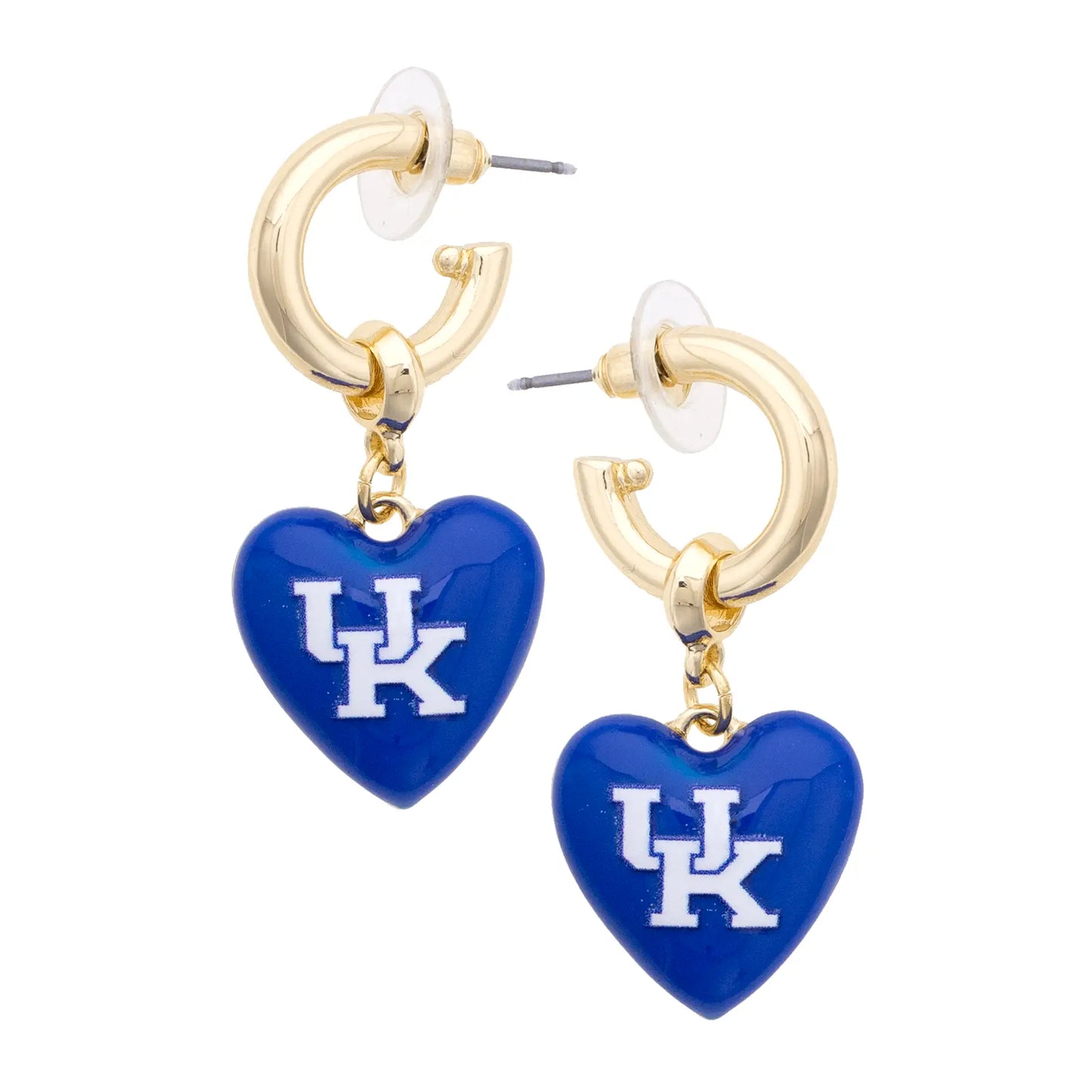 Kentucky Wildcats Heart Drop Earrings