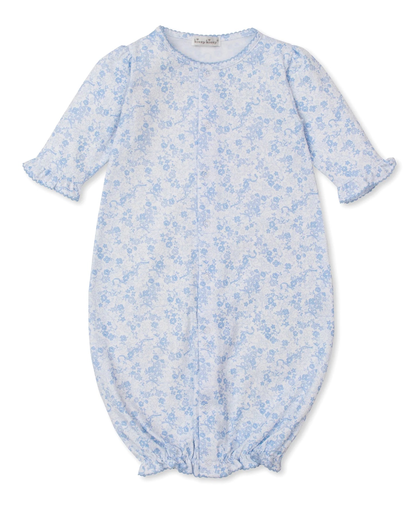 Kissy Kissy Old English Roses Blue Convertible Gown