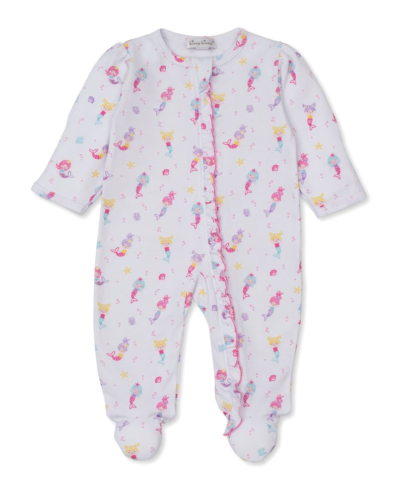 Kissy Kissy Underwater Mermaids Zipper Footie