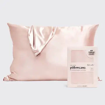 Kitsch Satin Blush Pillowcase