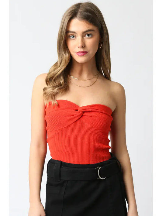 Laken Top Tangerine
