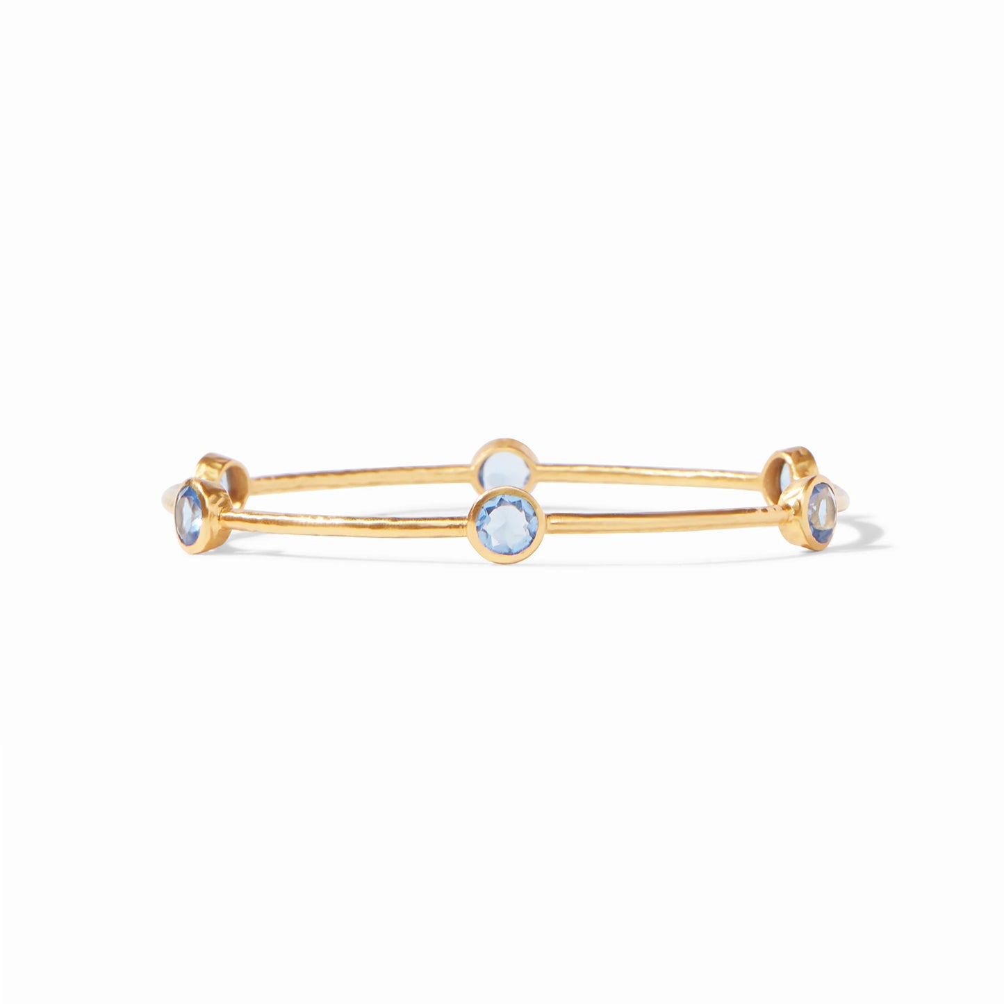 Julie Vos Milano Bangle Chalcedony Blue