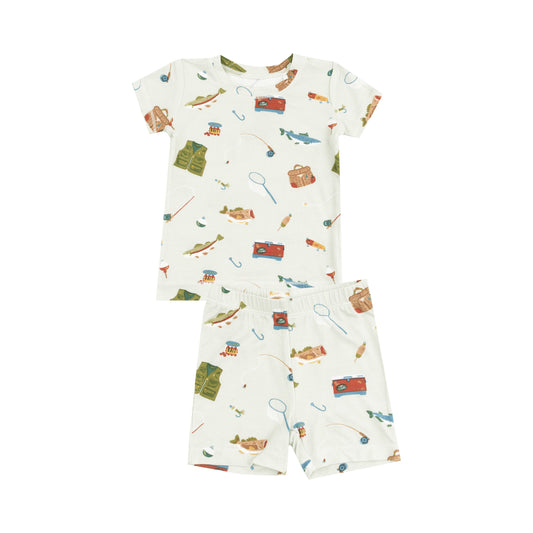 Angel Dear Fishing Things Green Short Set