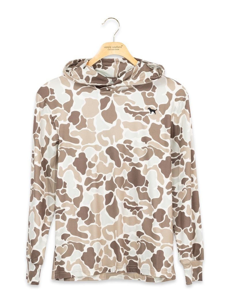 Simply Southern Youth Performance Camo Hoodie