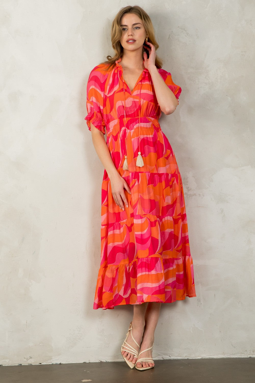 Summer outlets Sunset Midi Dress