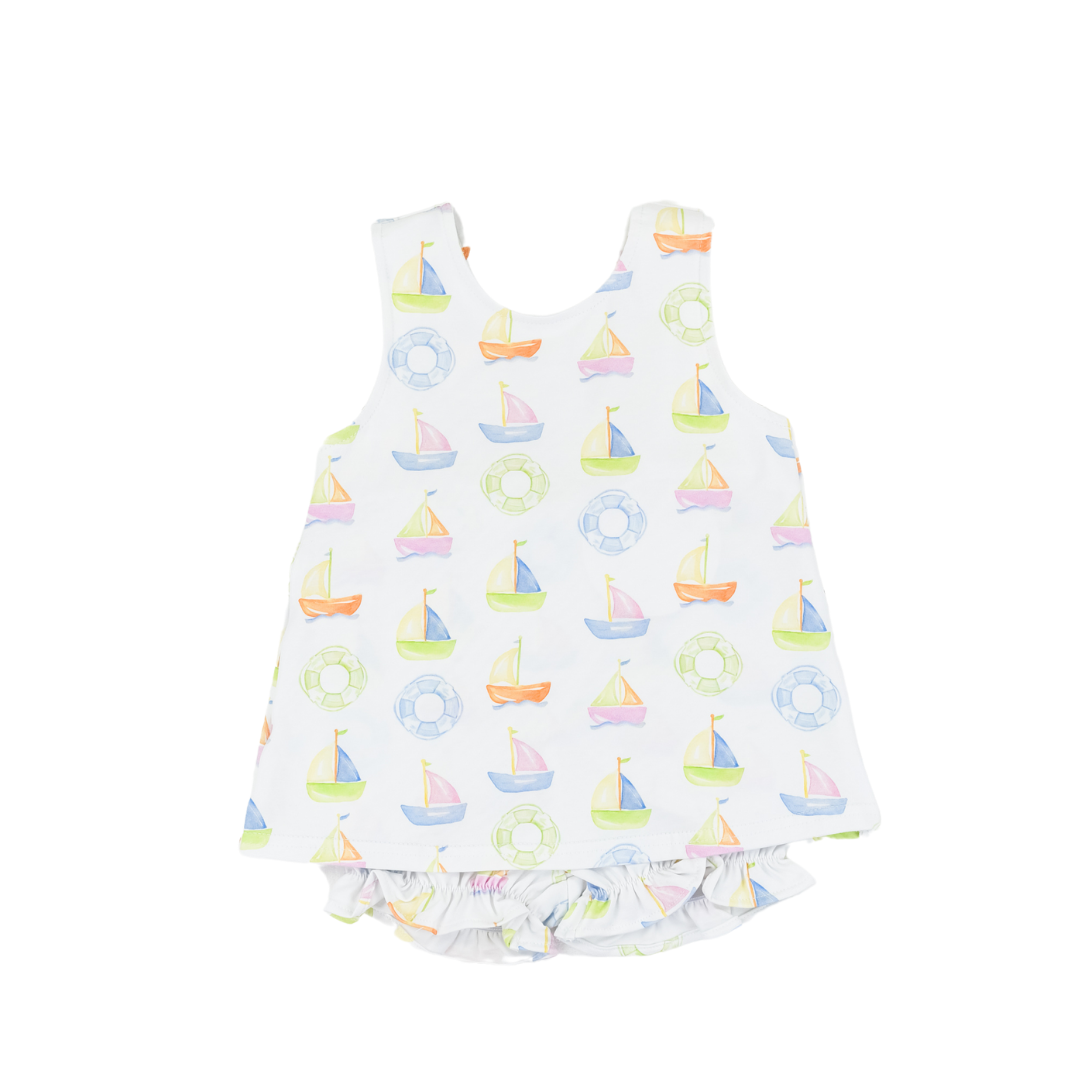 Cypress Row Sweet Sails Girls Swing Back Set