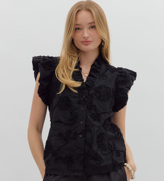 Grace Floral Stitched Top