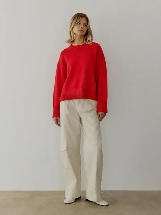 The Asher Sweater In Red