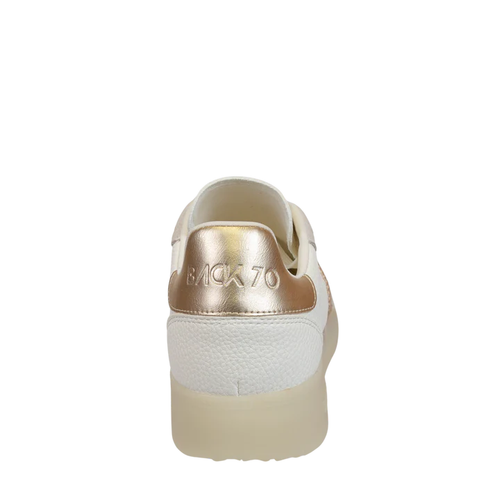 Back 70 Boston Sneaker In Metallic Gold