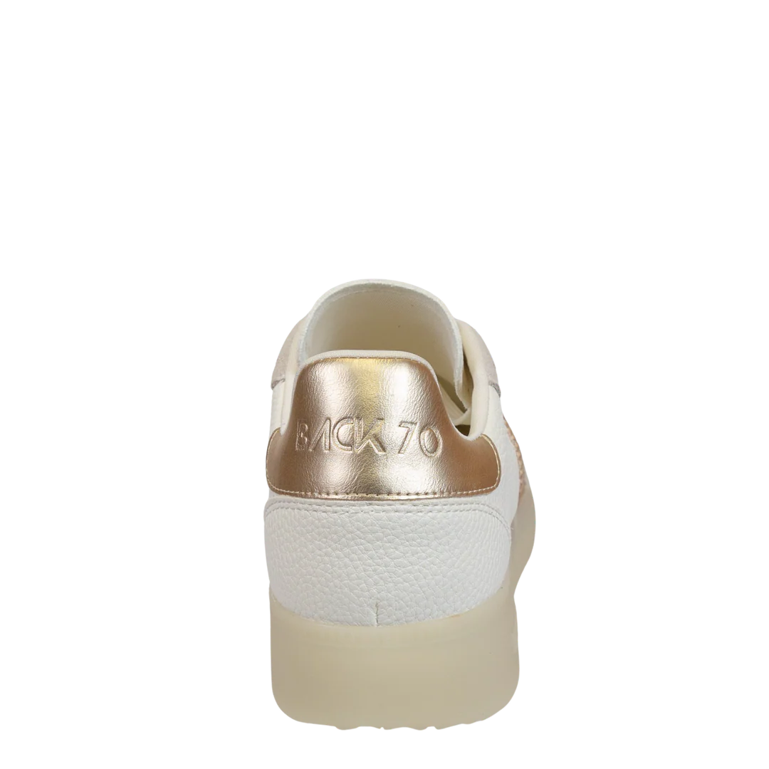 Back 70 Boston Sneaker In Metallic Gold