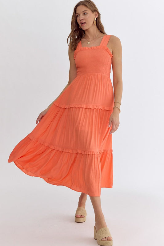 Kimberly Maxi Dress in Orange