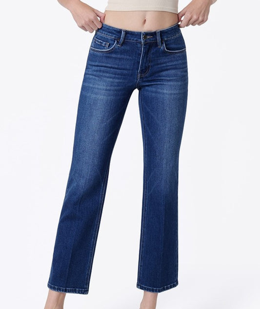 Cameron Mid Rise Straight Jean