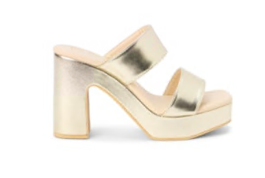 Gem Heel In Gold