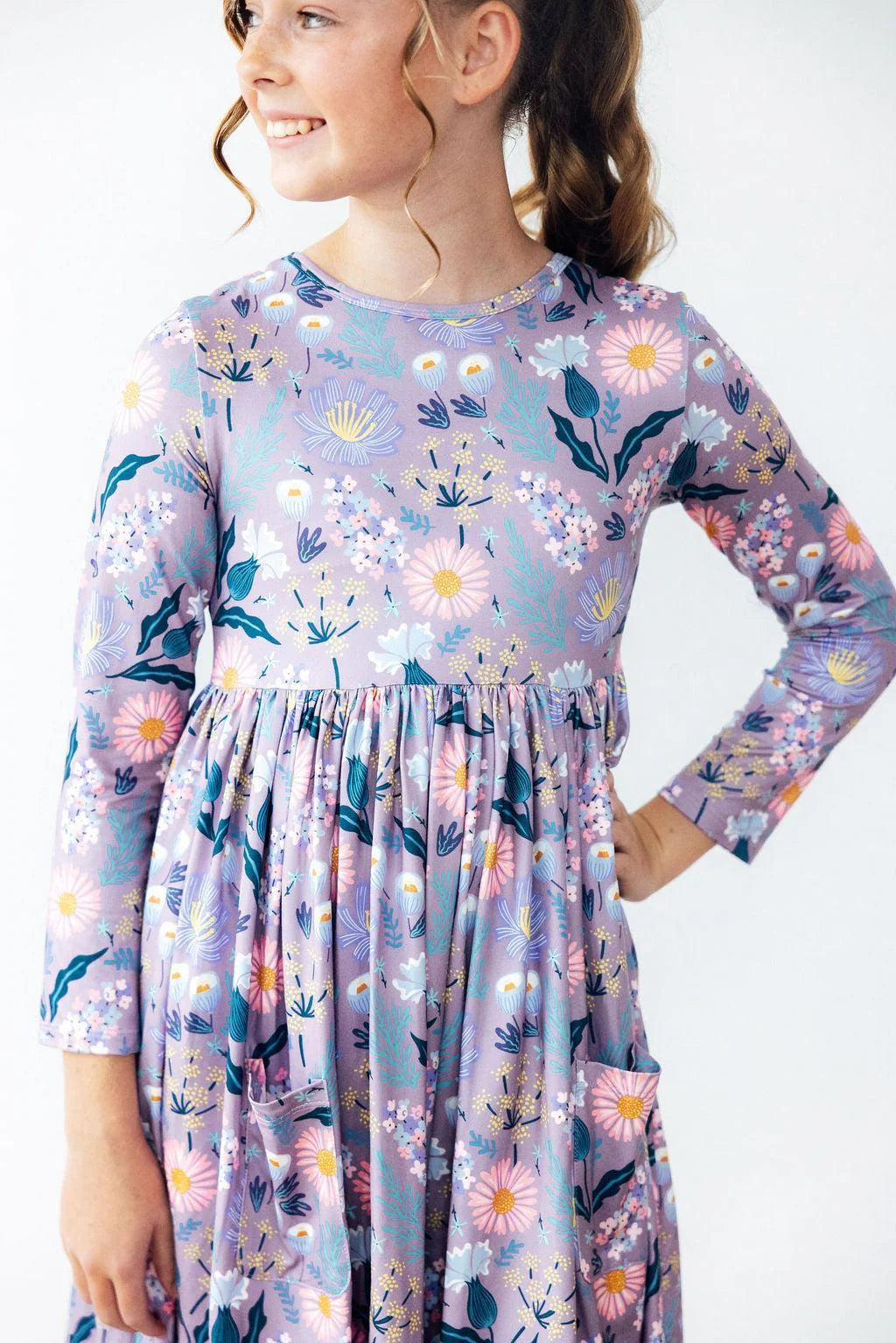 Mila & Rose Honeysuckle L/S Pocket Twirl Dress