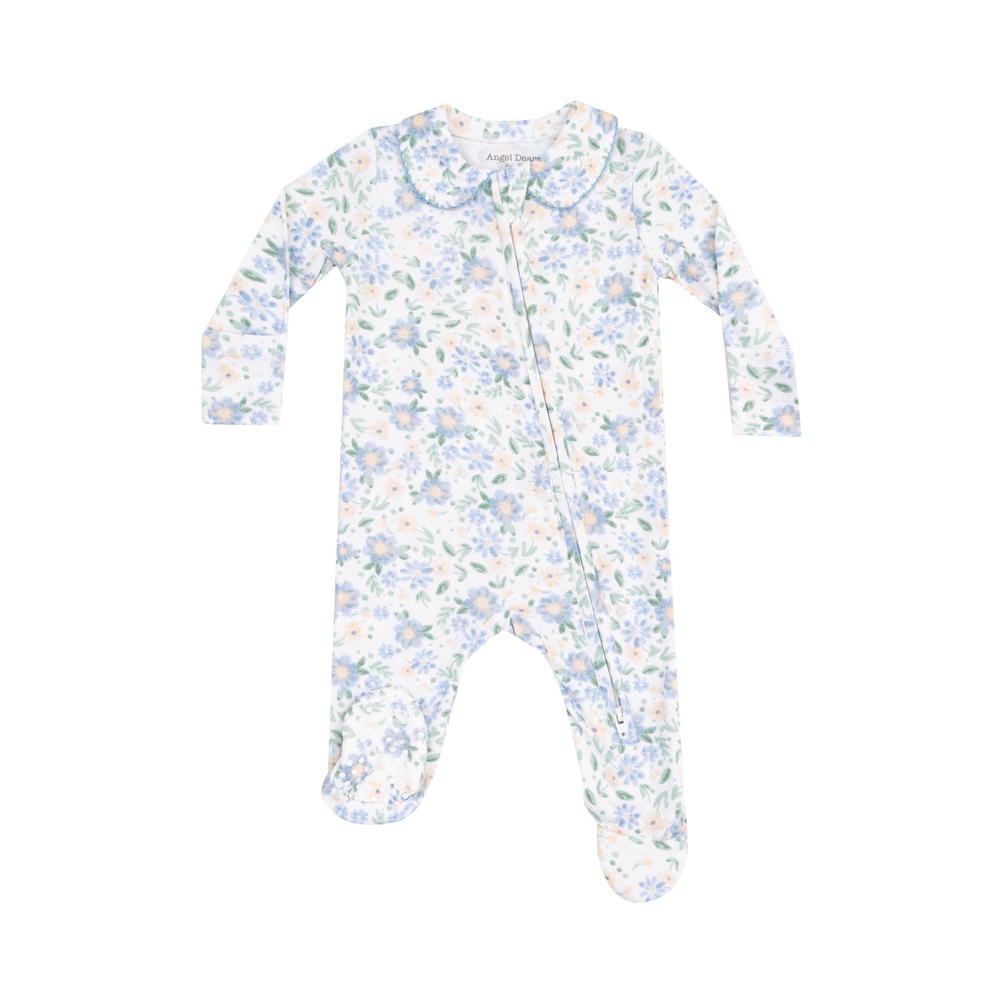 Angel Dear Veronical Floral 2 Way Zipper Footie