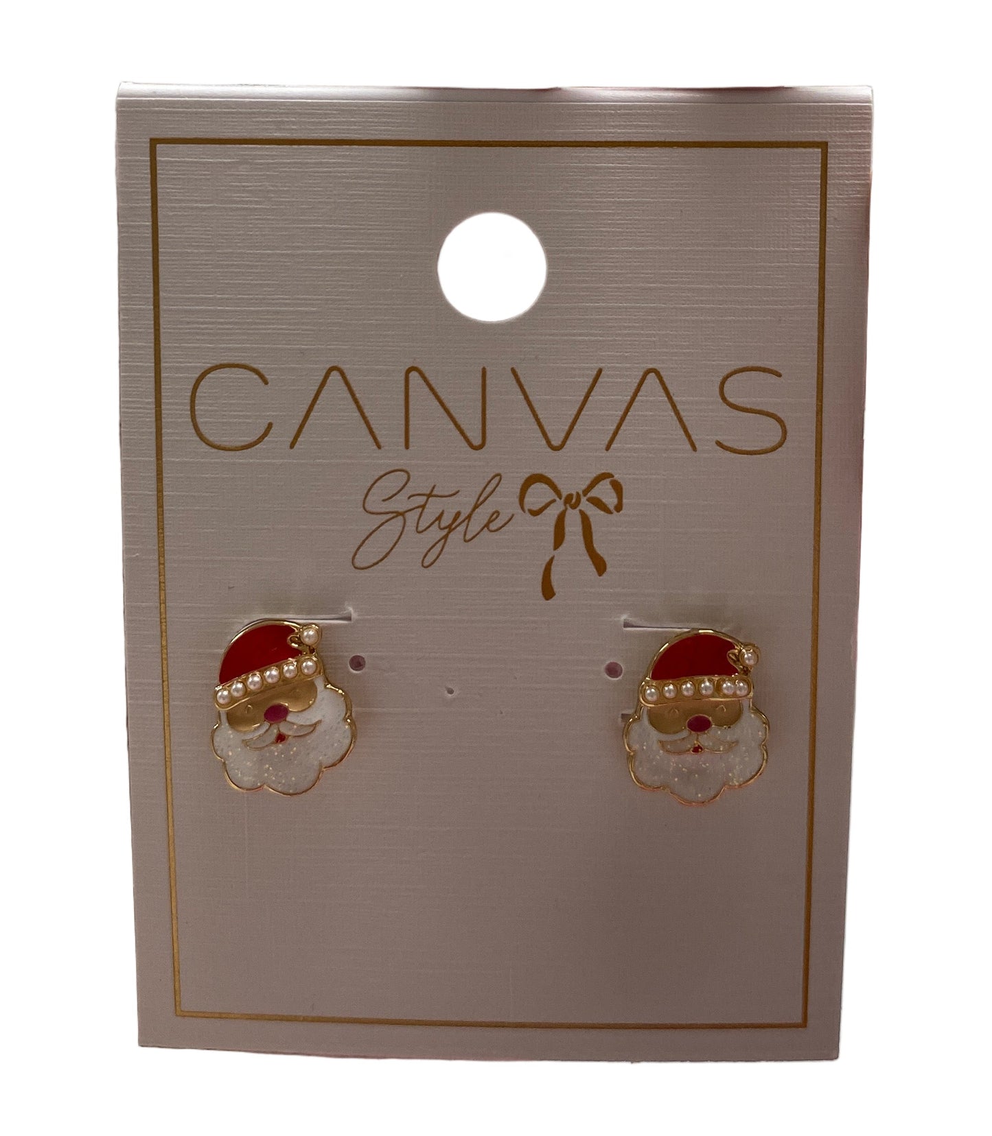Santa Head Stud Earrings