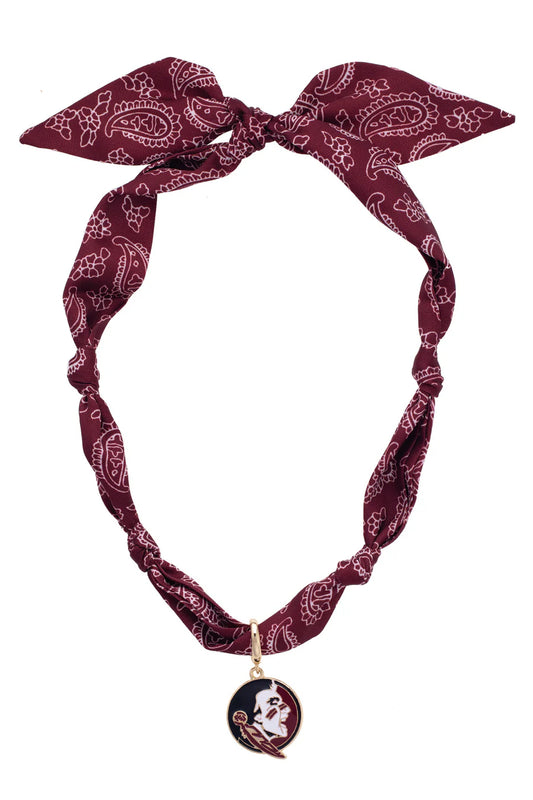 Florida State Seminoles Logo Bandana Scarf Necklace