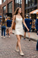 Exclusive Lace Trimmed Day-to-Night Mini Dress