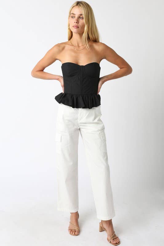 Autumn Strapless Corset Top