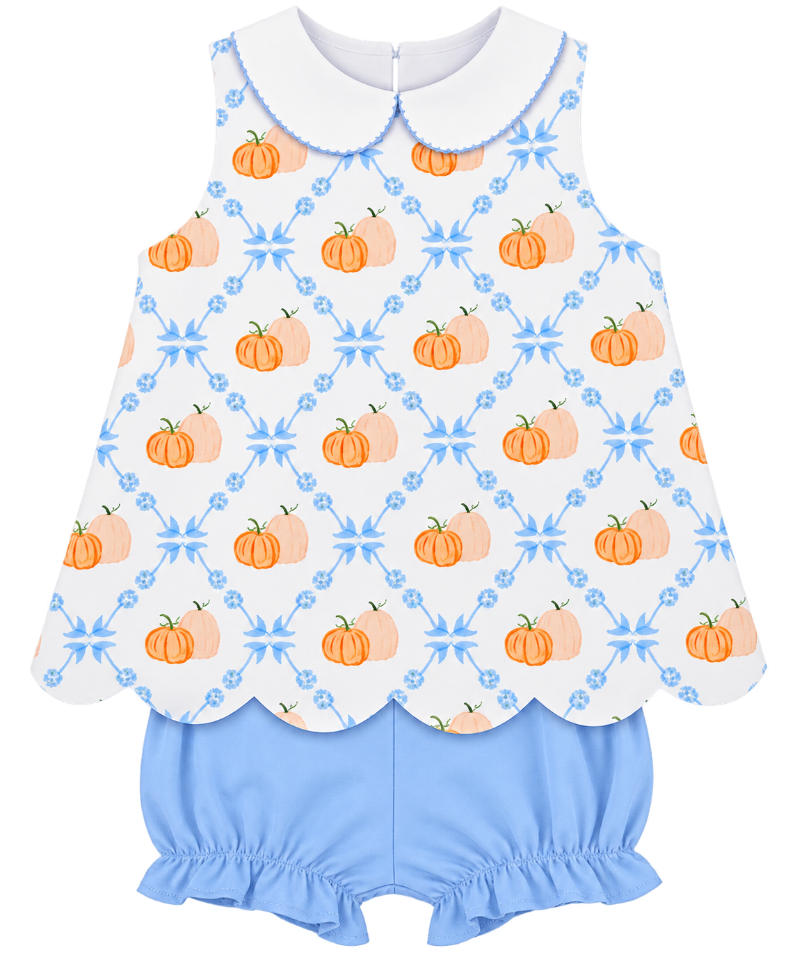 Cypress Row Pumpkin Row Charlotte Scalloped Set
