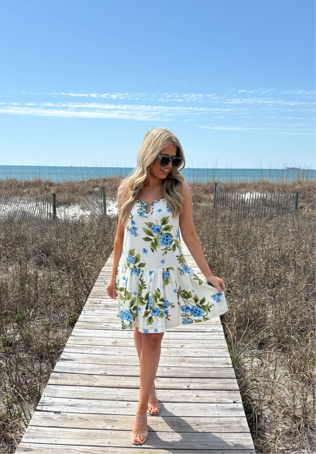 Keep Blooming Strap Dress