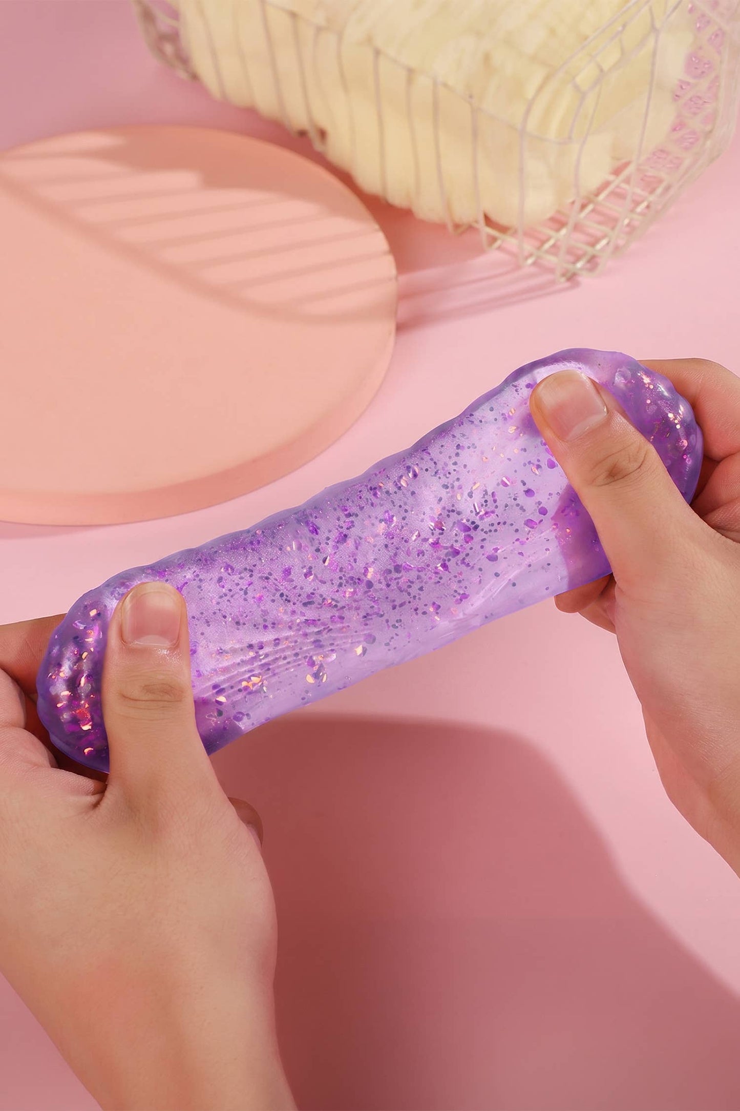 Seashell Shaped Glitter Squishy Toy