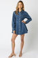 Angela Denim Shirt Mini Dress