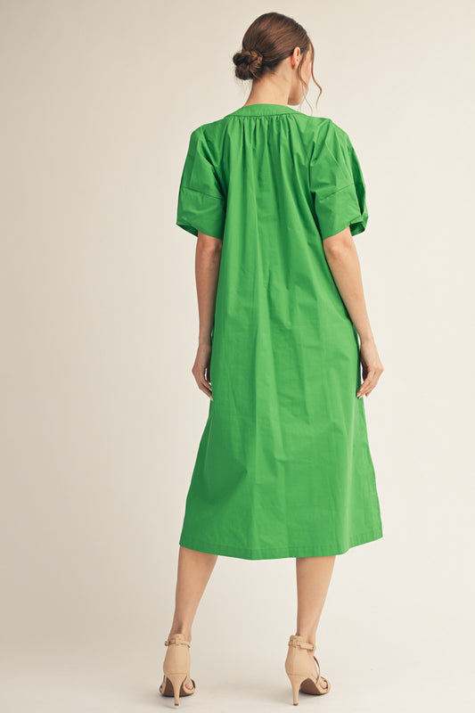 Melissa Dress In Kelly Green