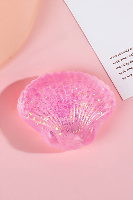 Seashell Shaped Glitter Squishy Toy