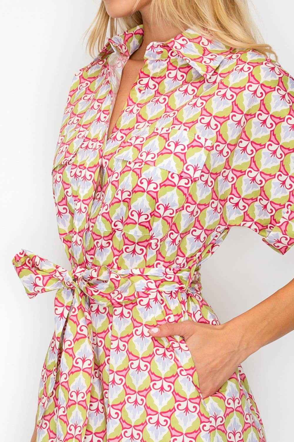 Mythic Petals Shirt Dress