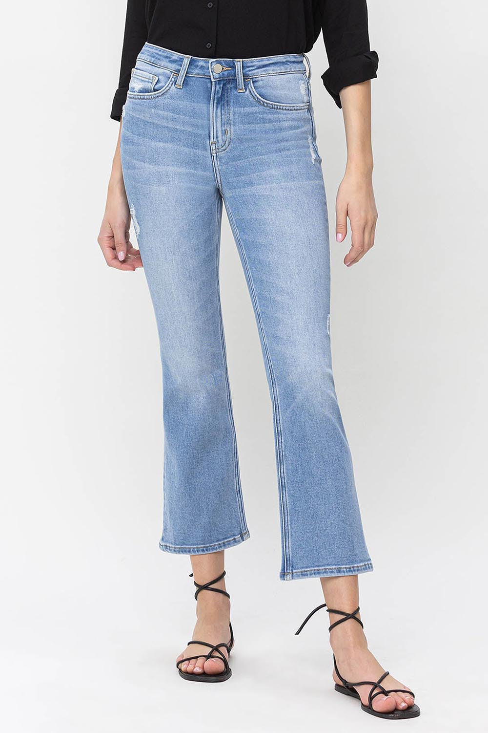 Harper High Rise Crop Flare Jean