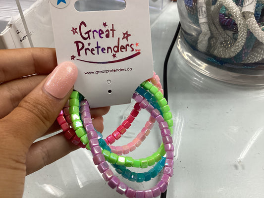 Tints tones rainbow bracelet set