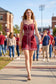 Exclusive Lace Trimmed Day-to-Night Mini Dress
