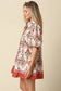 Mary Print Puff Sleeve Mini Dress