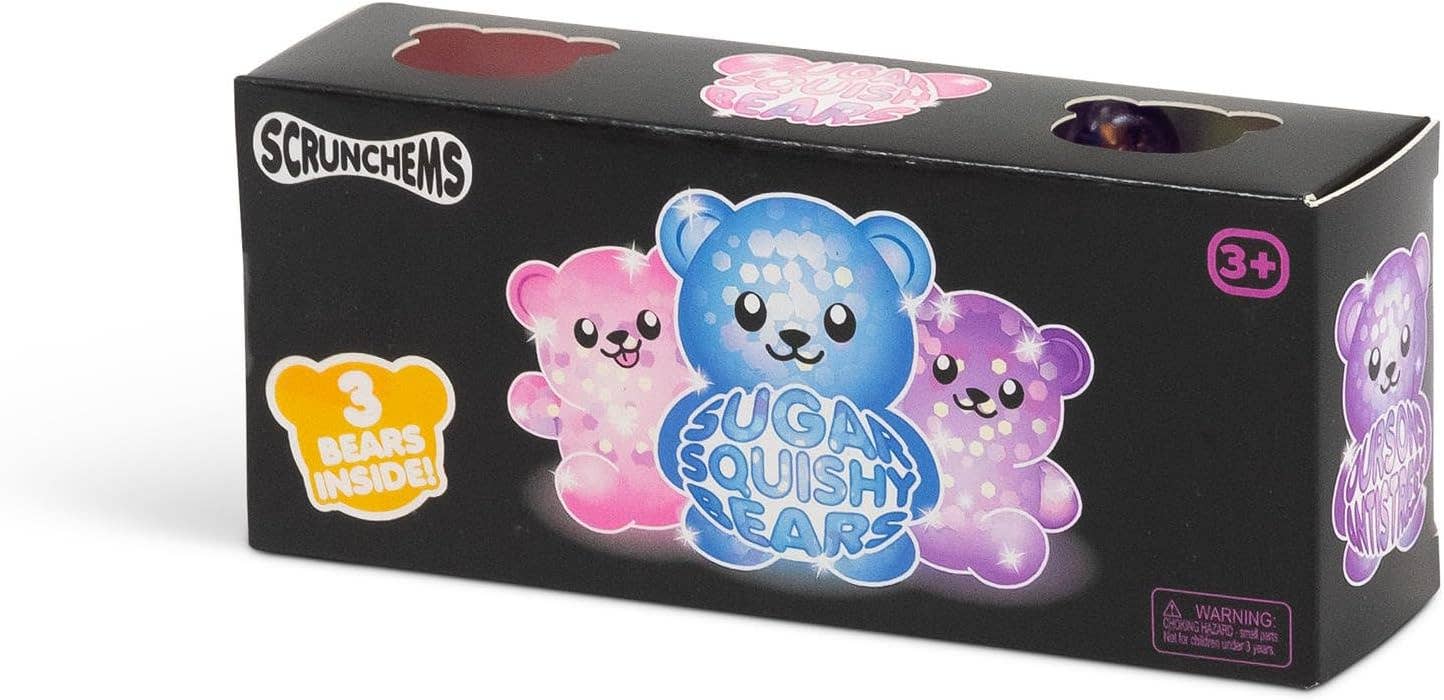 Scrunchems® Sugar Diddy Bears Squishy Fidget Toy (3pc)