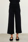 On the Go Cropped Knit Pant in Black