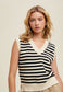 Sleeveless Stripe Sweater