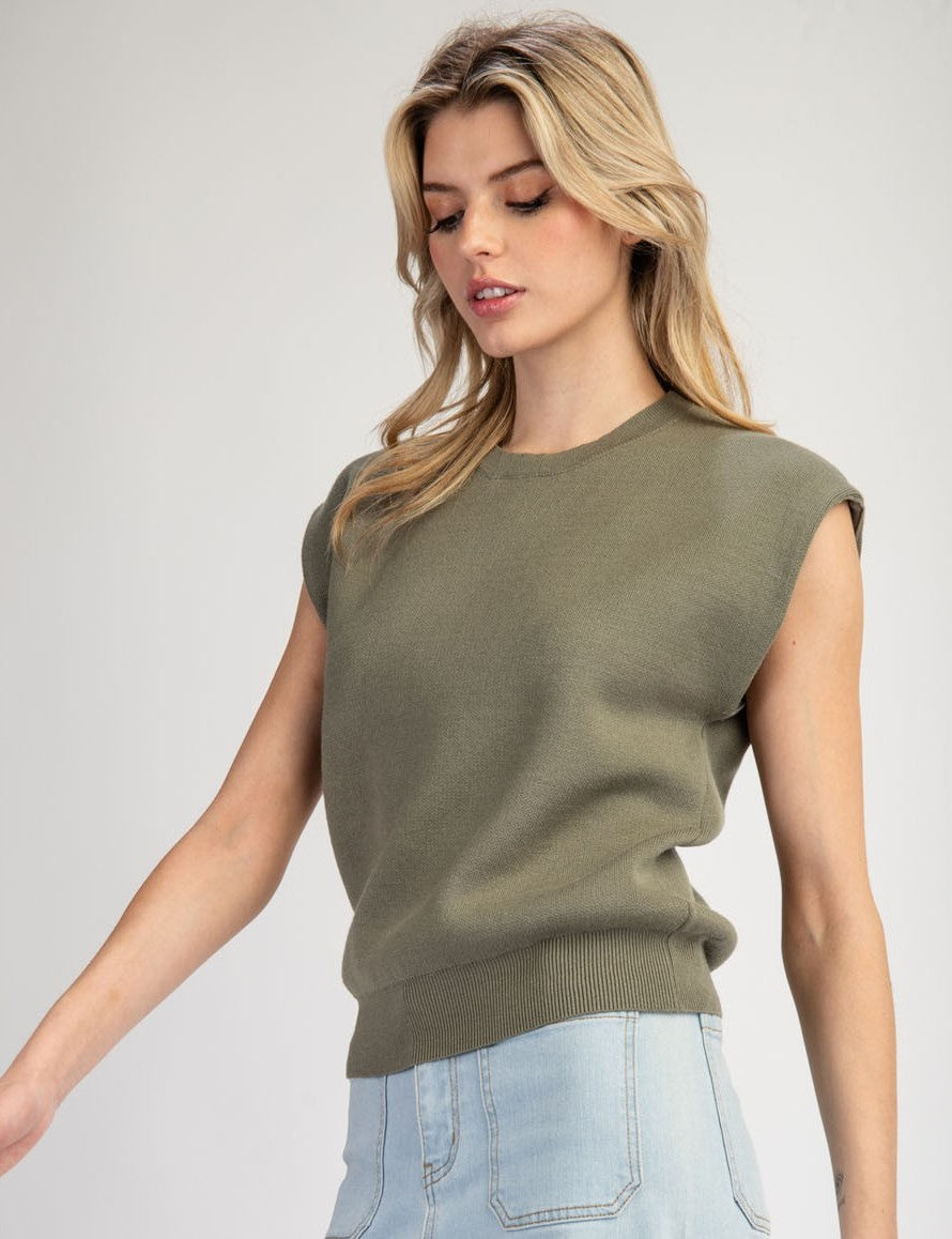 Nantucket Sweater in Army Green