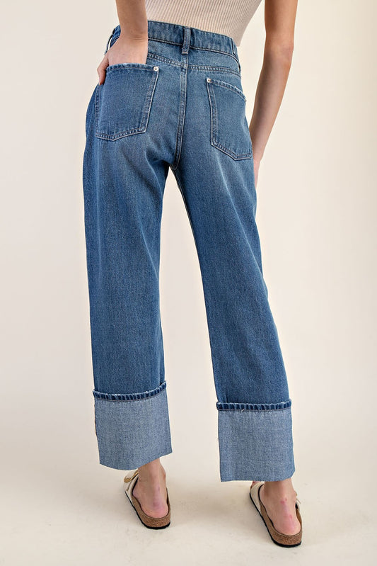 Abi Mineral Washed Straight Leg Jeans
