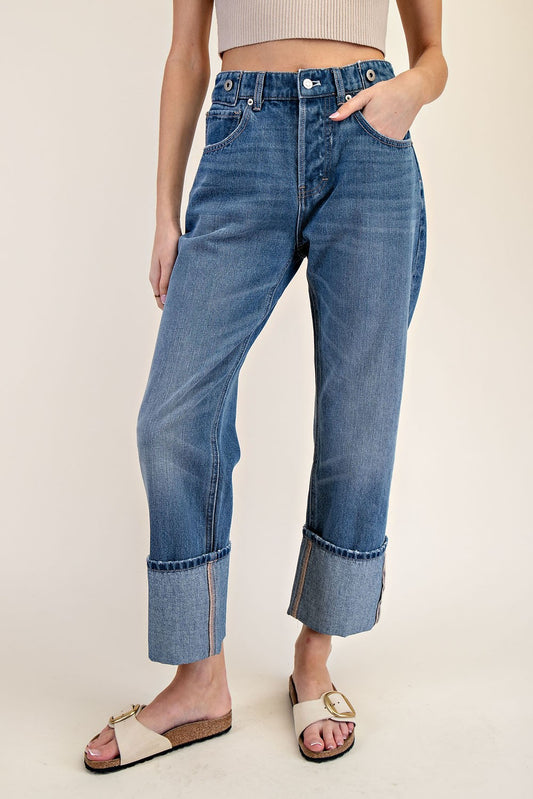 Abi Mineral Washed Straight Leg Jeans