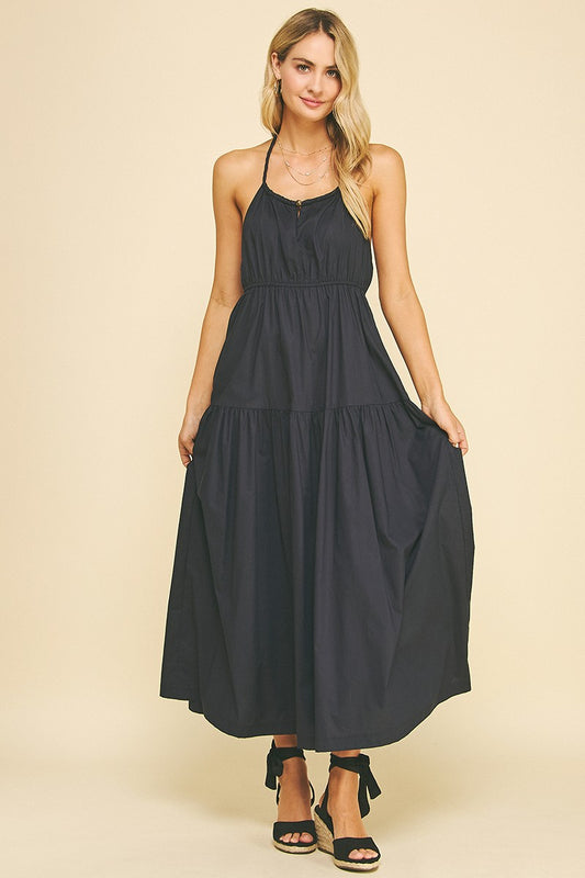 One Of These Nights Navy Maxi