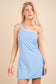 Easy Does It Activewear Mini Dress In Sky