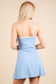 Easy Does It Activewear Mini Dress In Sky