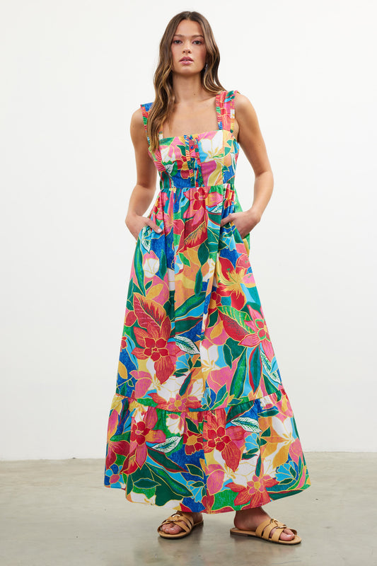 Rio Ruffle Tiered Maxi