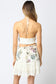 Rorria Floral Lace Detail Mini Dress