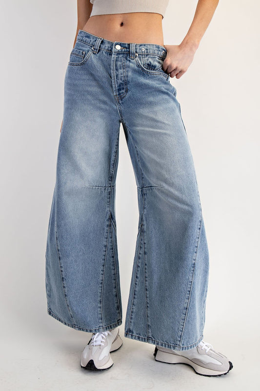 Charlee Wide Leg Barrel Jeans